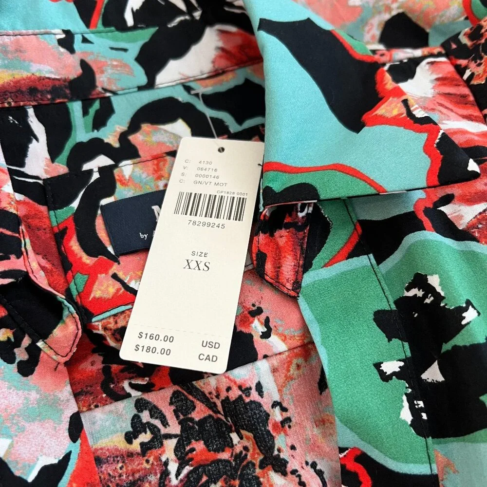 NWT Anthropologie Maeve Flutter Sleeve Button Front Midi Cotton Shirt Dr… - Picture 4 of 5